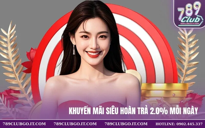 Khuyến Mãi Siêu Hoàn Trả 2.0% Mỗi Ngày – Nổ Hũ Slots Quay Càng Nhiều